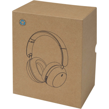 Logotrade advertising products photo of: Hoggar recycled plastic over-ear foldeable ANC and ENC headphones