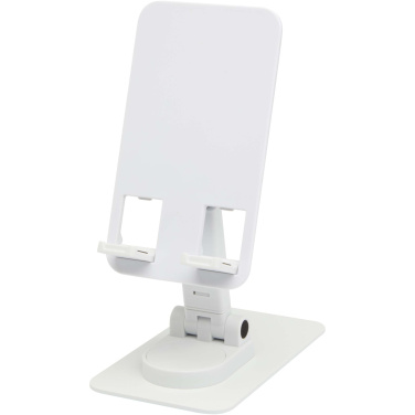 Logotrade promotional gifts photo of: Alhena recycled plastic foldeable phone holder with metal desk stand