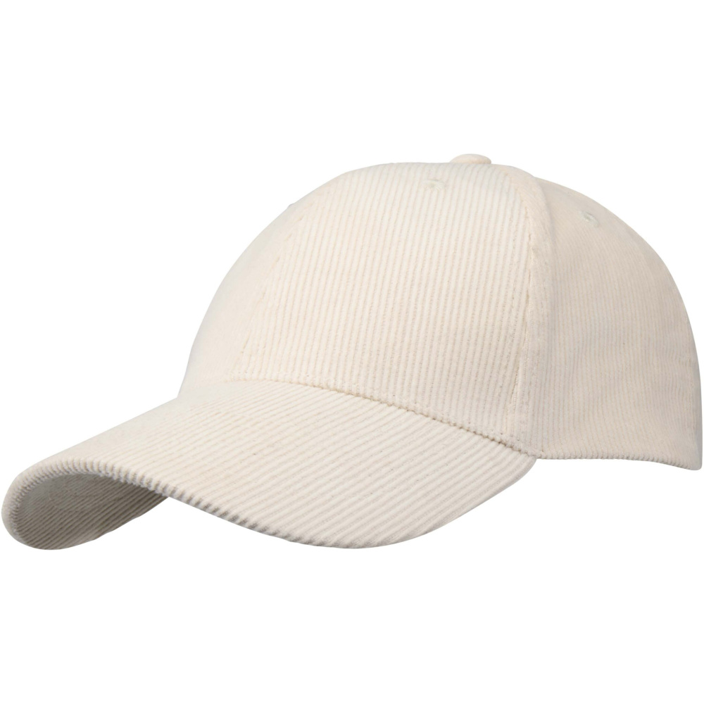 Logotrade promotional product image of: Hutton 6 panel recycled corduroy cap