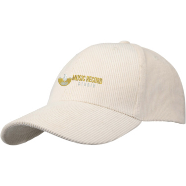 Logotrade advertising product picture of: Hutton 6 panel recycled corduroy cap