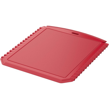 Logo trade corporate gifts picture of: Thrym rectangular recycled plastic ice scraper