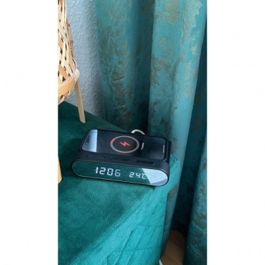 Logotrade promotional gifts photo of: Alarm Clock and Wireless Charger ADELAIDE