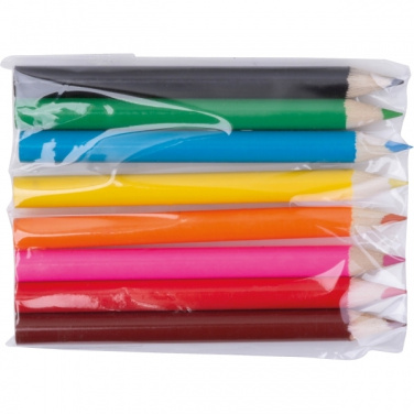 Logo trade advertising products image of: Case with Colored Pencils CARLTON