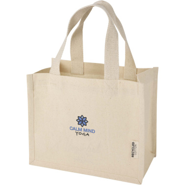 Logotrade corporate gift picture of: Odessa 220 g/m² GRS recycled cotton mini gusset tote bag 9L