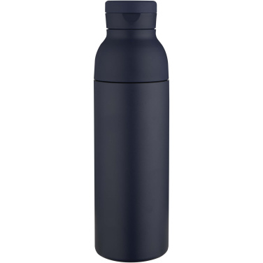 Logotrade corporate gift picture of: Illuminate 650 ml RCS recycled double wall stainless steel water bottle with 3-piece lid set