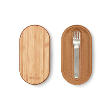 Logo trade promotional products picture of: Black+Blum Stainless Steel Double Bento Box