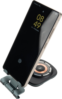 Logotrade business gift image of: Phone holder with wireless charger