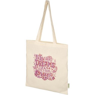 Logo trade promotional merchandise picture of: Odisha 100 g/m² OCS organic tote bag 7L