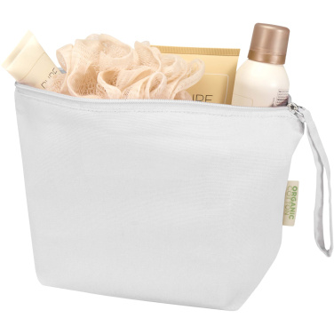 Logo trade promotional items image of: Odisha 180 g/m² OCS organic large accessory pouch 3L