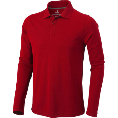 Logo trade promotional gift photo of: Oakville long sleeve men's polo