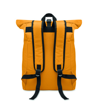 Logo trade advertising products image of: 600Dpolyester rolltop backpack