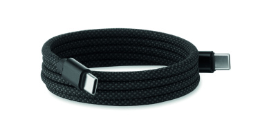 Logotrade promotional item image of: Braided magnetic cable in RPET