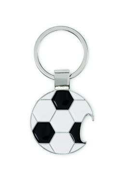 Logo trade promotional merchandise photo of: Football keyring with opener