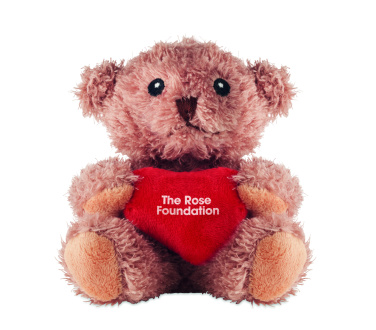 Logo trade promotional merchandise picture of: Teddy bear plush with heart