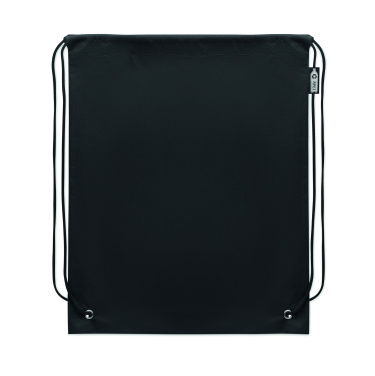Logo trade promotional merchandise image of: Drawstring bag RPET non-woven
