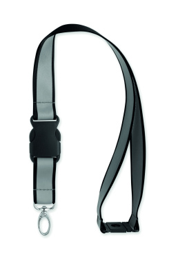 Logo trade promotional gifts image of: Reflective RPET lanyard