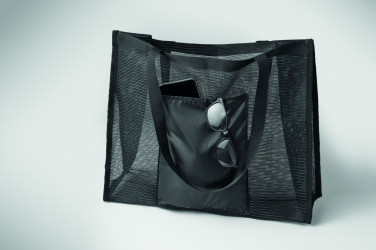 Logo trade promotional gifts picture of: RPET mesh shopping bag