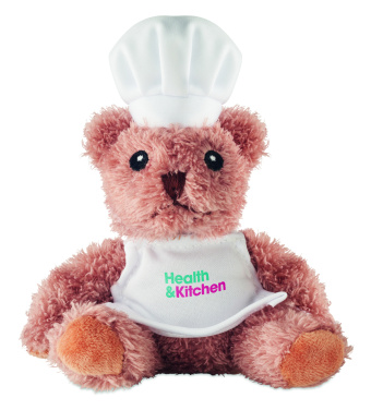 Logo trade promotional gifts picture of: Teddy bear plush chef