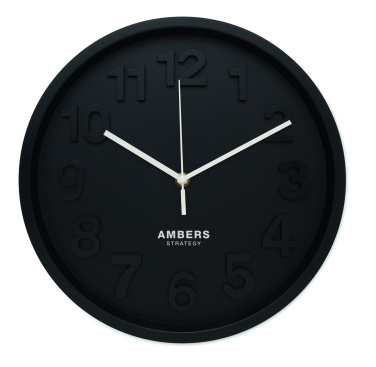 Logo trade promotional giveaways picture of: Wall clock in PP