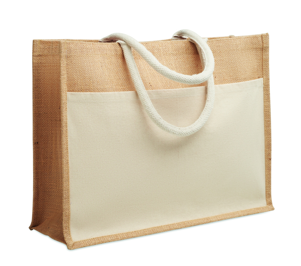 Logotrade promotional product picture of: Jute shopping bag