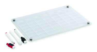 Logo trade promotional giveaways image of: Magnetic acrylic planner