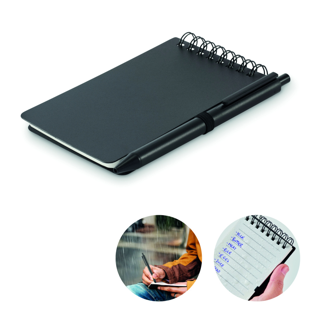 Logo trade advertising product photo of: Water repellent notepad