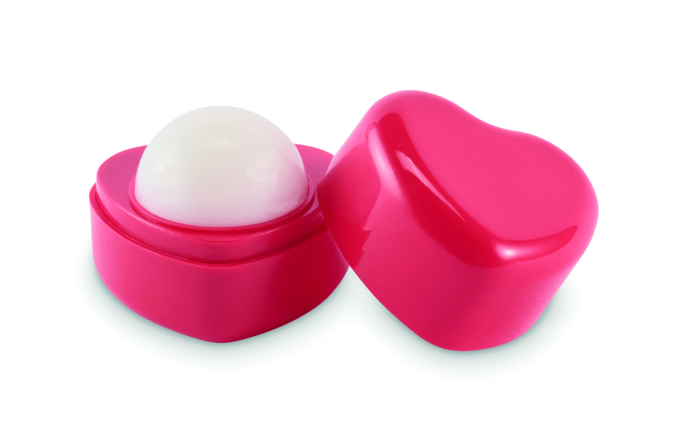 Logotrade promotional gift picture of: Heart shape vegan lip balm