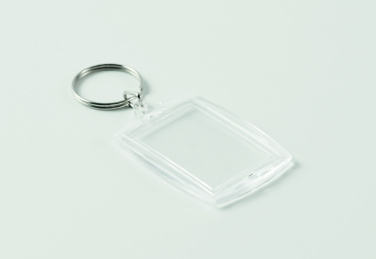 Logo trade promotional giveaways image of: Classic acrylic keyring