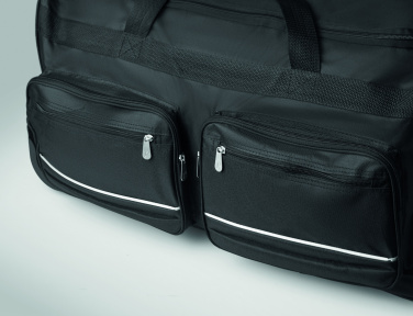 Logo trade promotional gift photo of: Duffle bag trolley 600D RPET