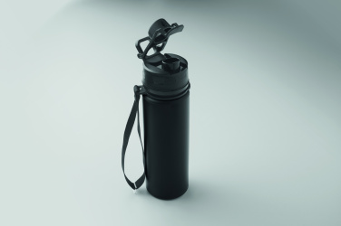Logo trade promotional giveaways image of: Foldable silicone sports bottle
