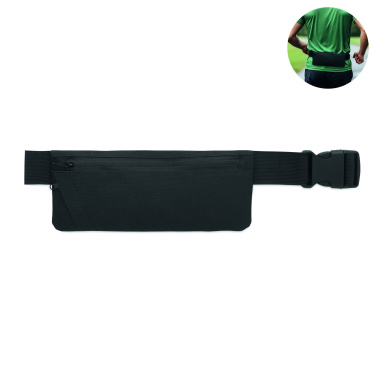 Logo trade promotional gifts image of: Sports waist bag 600D RPET