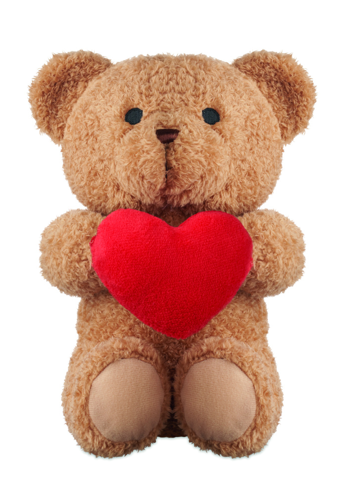 Logo trade business gift photo of: Teddy bear with heart 23cm