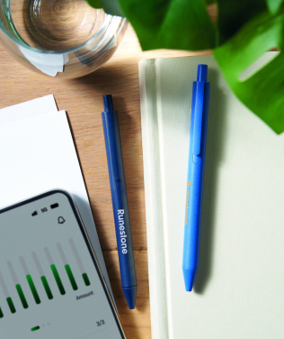 Logo trade promotional merchandise photo of: Wheat Straw/ABS push type pen