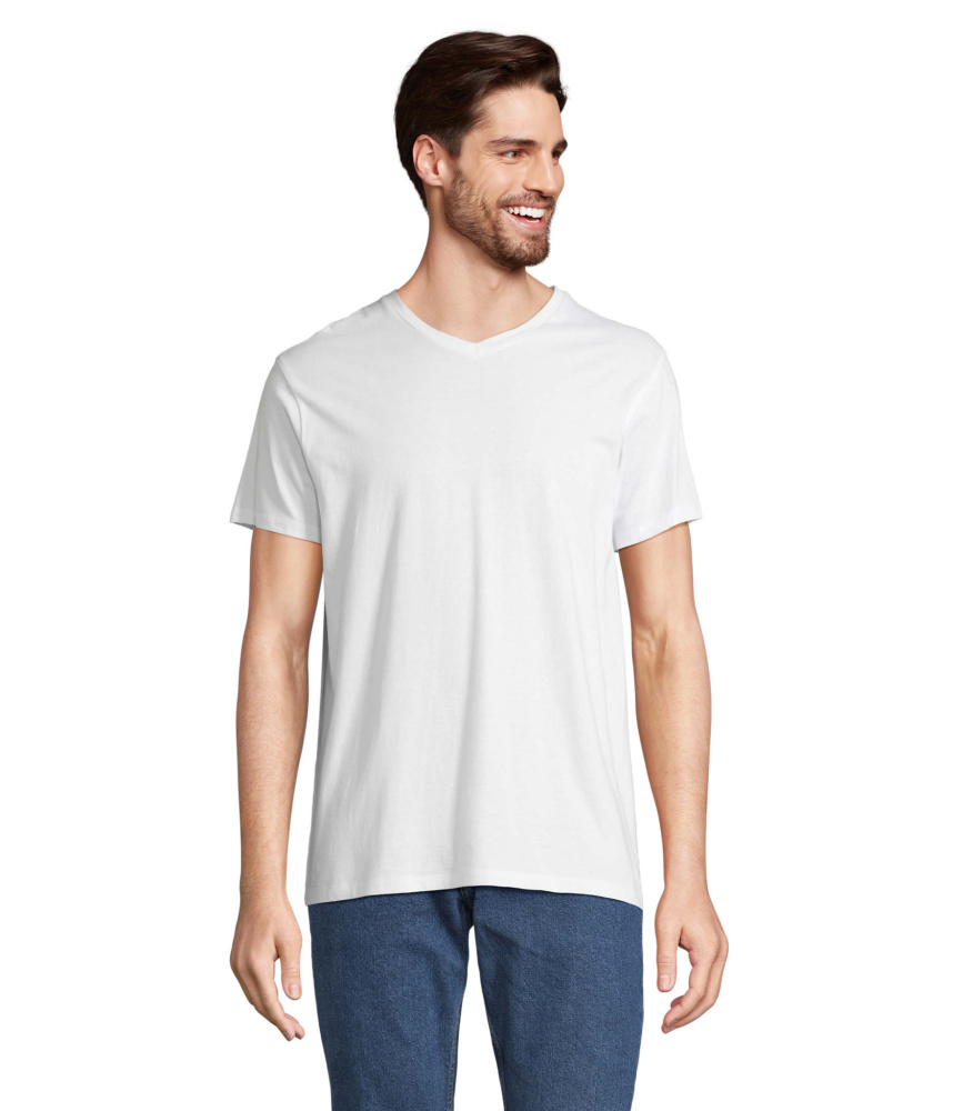 Logo trade promotional giveaway photo of: REGENT V  V-NECK T-SHIRT