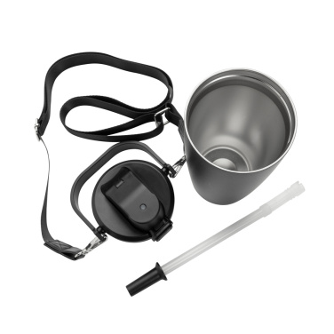 Logo trade promotional product photo of: Avira Ayala RCS re-steel duosip lockable crossbody tumbler