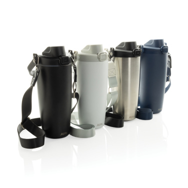 Logo trade advertising product photo of: Avira Ayala RCS re-steel duosip lockable crossbody tumbler