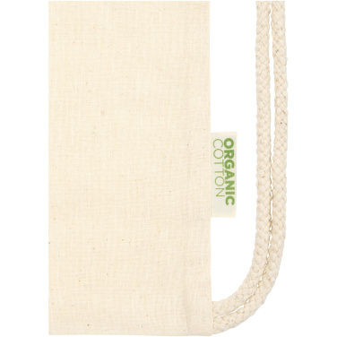 Logotrade advertising product image of: Odisha 100 g/m² OCS organic drawstring bag 5L