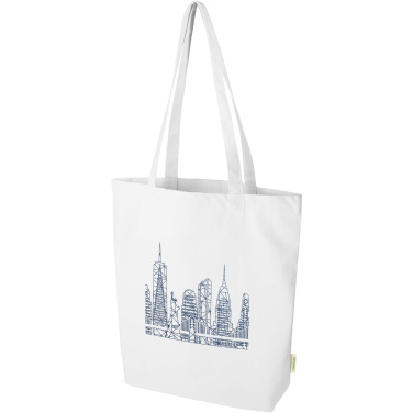 Logotrade promotional products photo of: Odisha 180 g/m² OCS organic wide bottom tote bag 11L