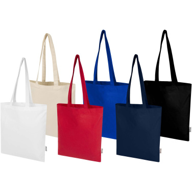 Logotrade promotional product picture of: Peru Blend 180 g/m² GRS recycled cotton tote bag 7L
