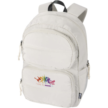 Logo trade promotional merchandise image of: Puffer 15.6" GRS recycled laptop backpack 18L