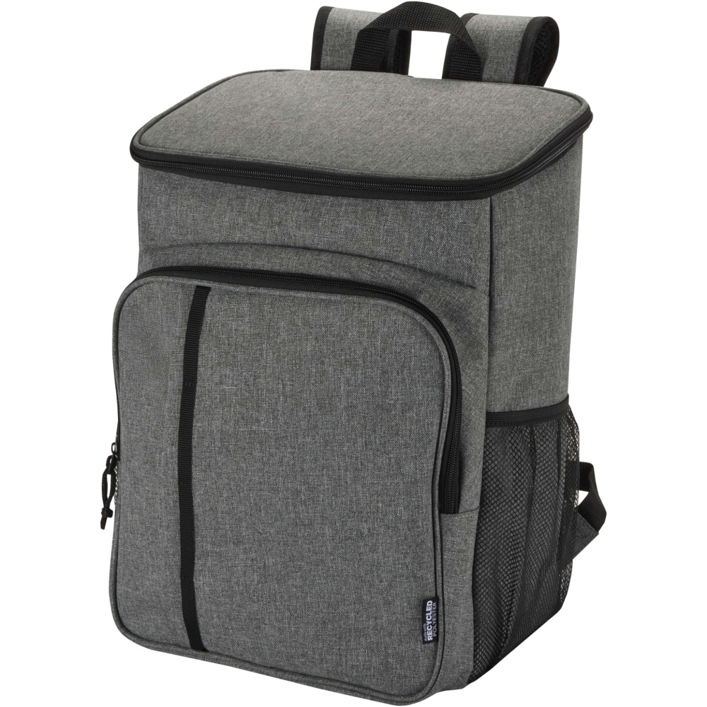 Logotrade promotional products photo of: Tundra GRS recycled picnic cooler backpack with cutlery set 20L