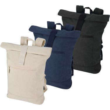 Logotrade promotional merchandise image of: Recanvas 14” GRS recycled rolltop backpack 16L