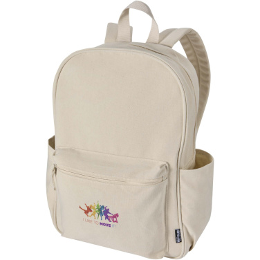Logo trade promotional item photo of: Recanvas 15.6” GRS recycled city backpack 16L