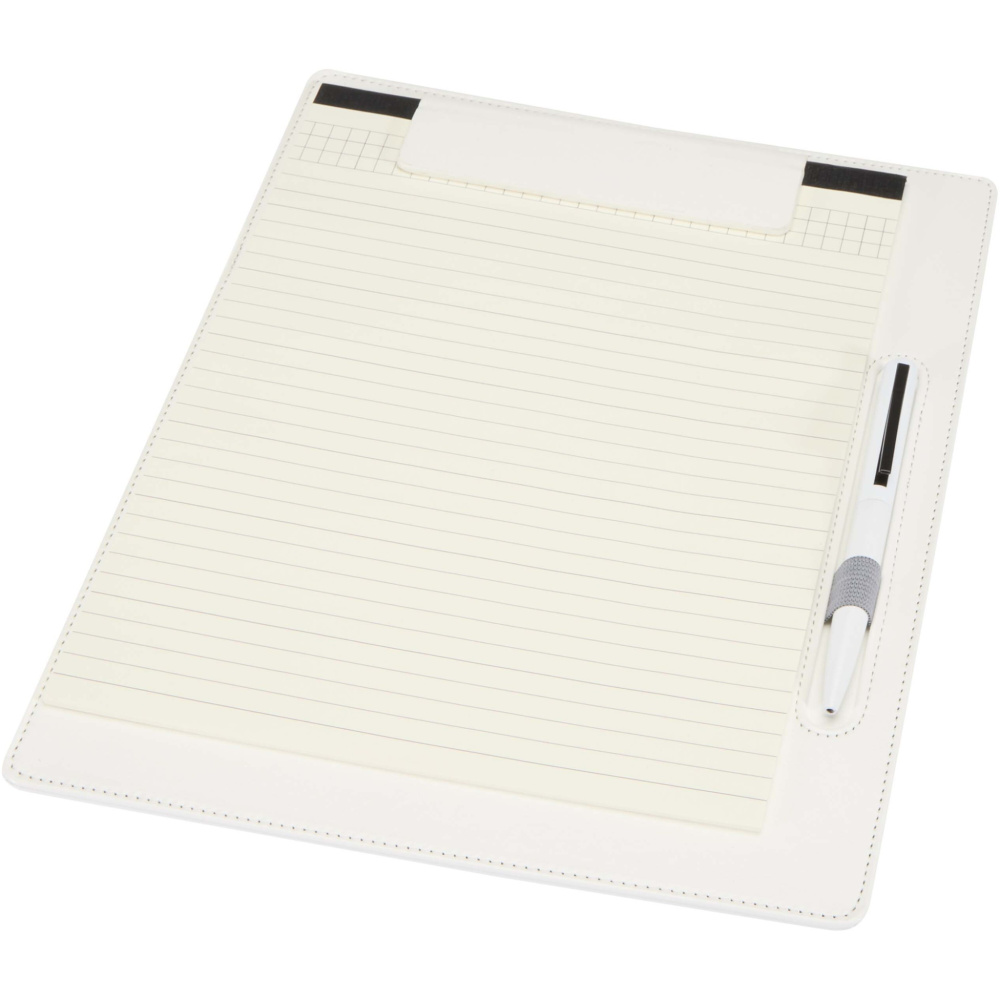 Logo trade promotional products picture of: Clast A4 clipboard with magnetic closure and RCS recycled ballpoint pen (black ink)