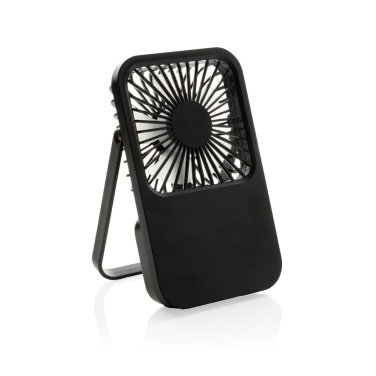 Logotrade promotional item image of: Aervina RCS recycled plastic re-chargeable desk fan