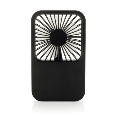 Logo trade corporate gift photo of: Aervina RCS recycled plastic re-chargeable desk fan