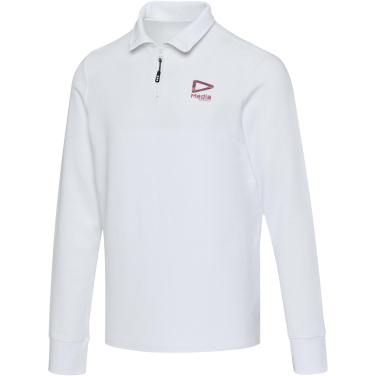 Logotrade promotional product picture of: Zeus long sleeve unisex half zip polo