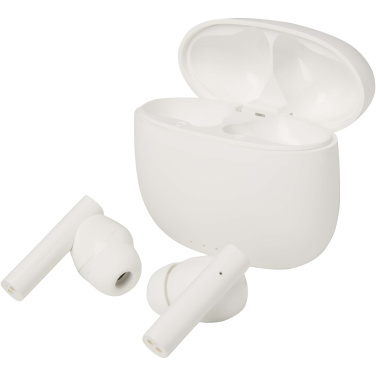 Logotrade promotional gifts photo of: Alterf recycled plastic True Wireless Bluetooth® headset with silicone eartips