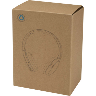 Logo trade promotional merchandise picture of: Ancha recycled plastic over-ear wireless Bluetooth® headset