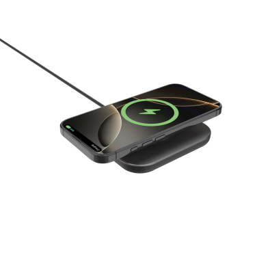 Logo trade promotional product photo of: Quantum ultra-fast 25W magnetic wireless charging pad